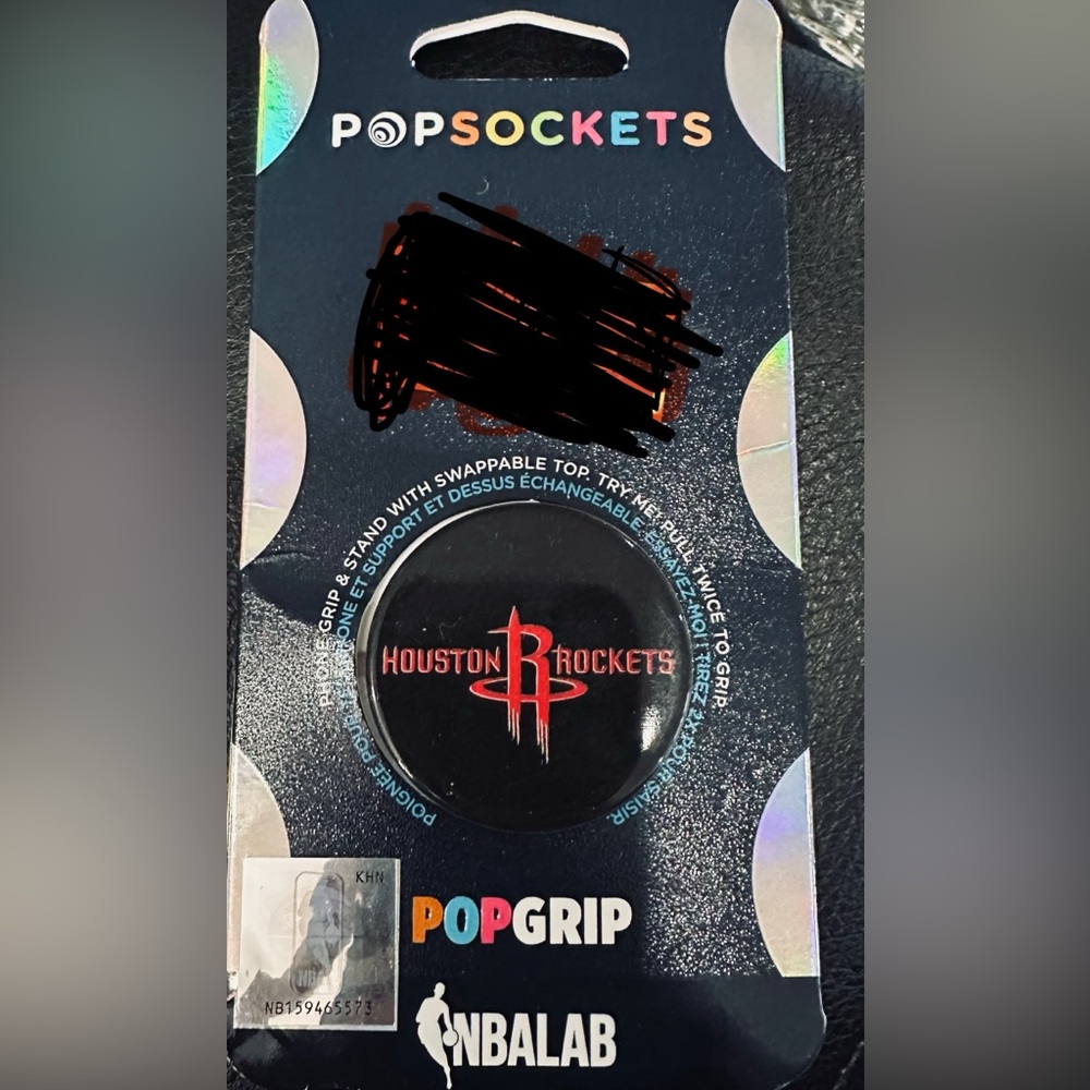 PopSocket Houston Rockets Black and Red